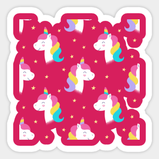 Live in Fantasy with this cute and beautiful UNICORN Sticker